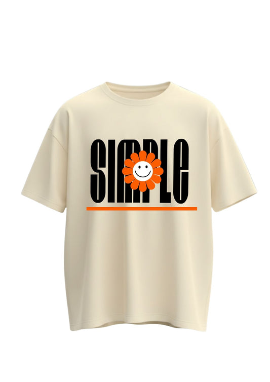 Minimal Front Oversized T-Shirt