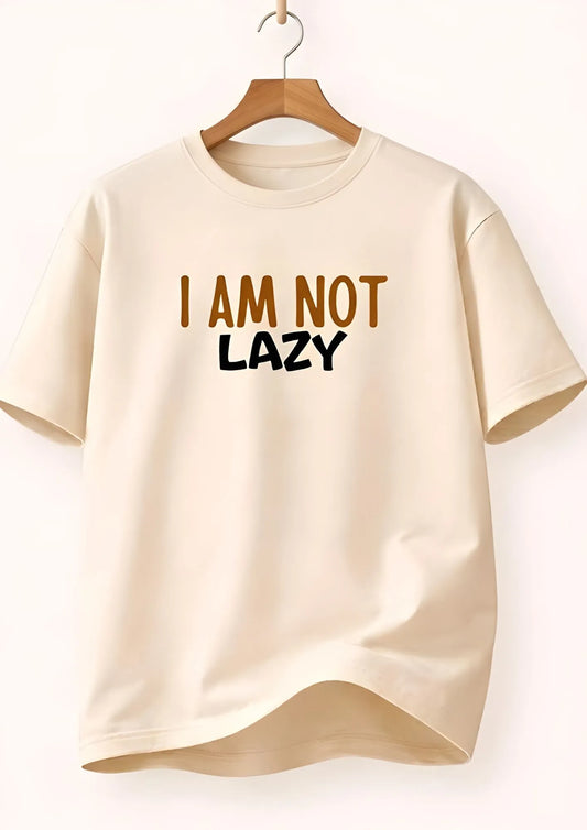 Energy Saving Mode Oversized T-Shirt for Women