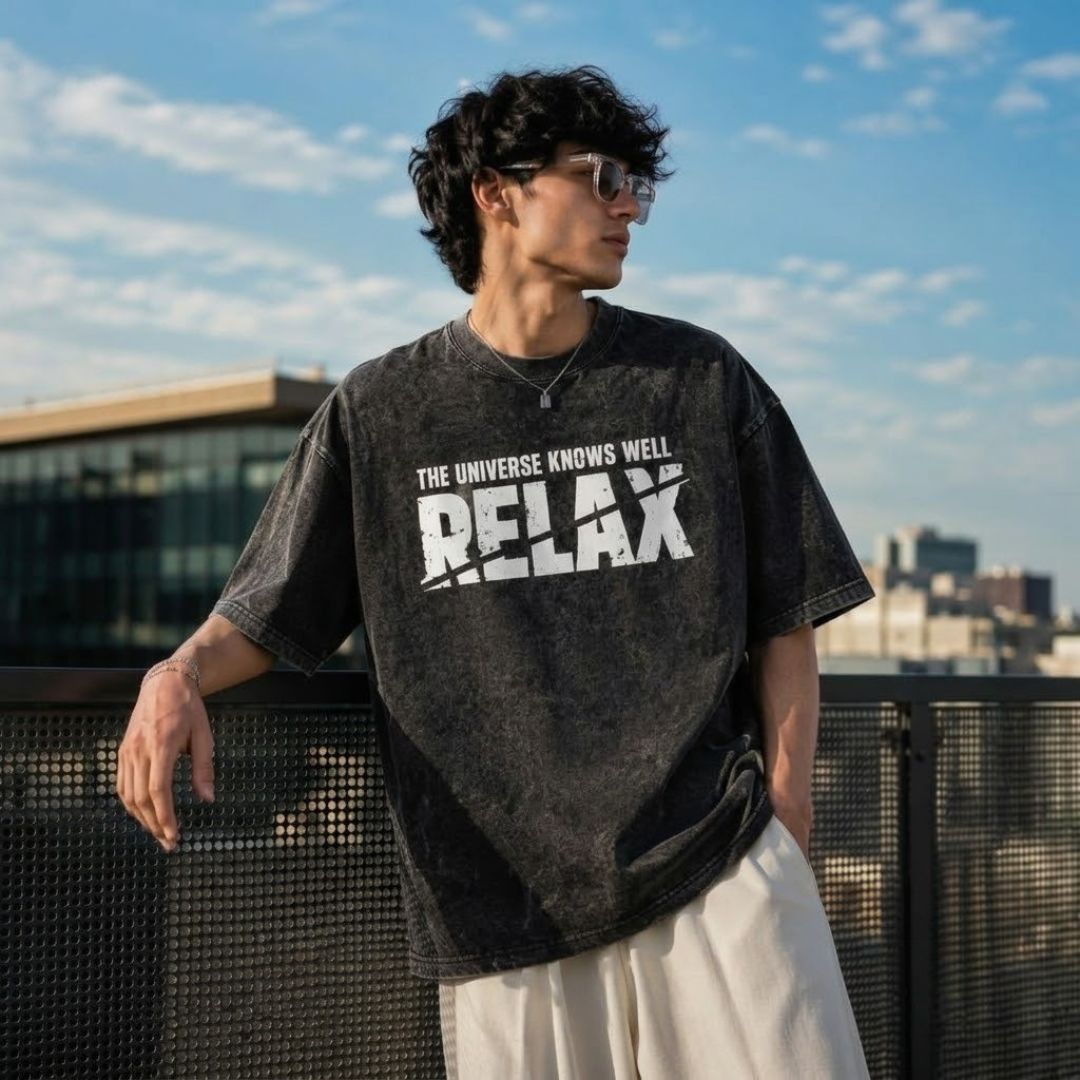 Universe Knows Well Relax Unisex Oversized T-Shirt
