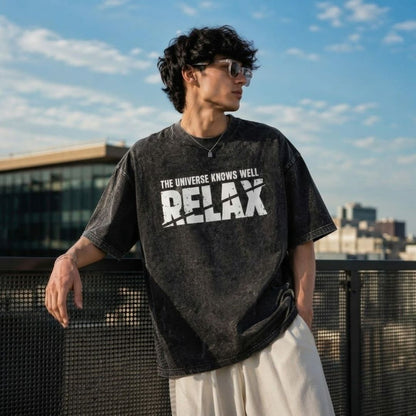 Universe Knows Well Relax Unisex Oversized T-Shirt