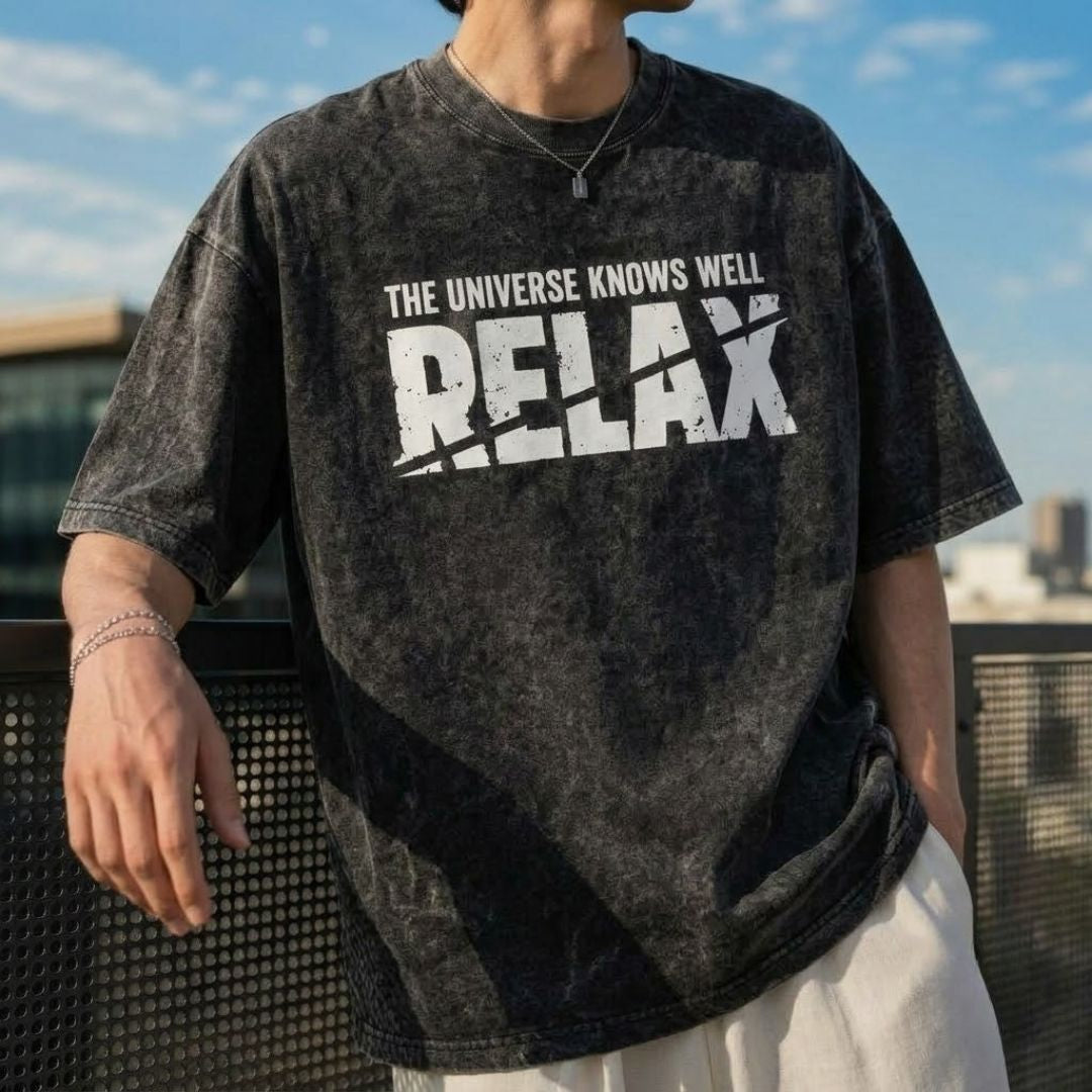 Universe Knows Well Relax Unisex Oversized T-Shirt