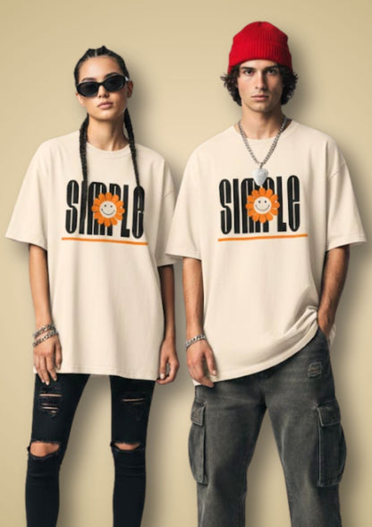 Minimal Front Oversized T-Shirt