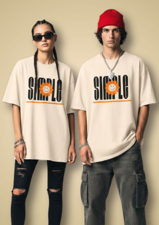 Minimal Front Oversized T-Shirt