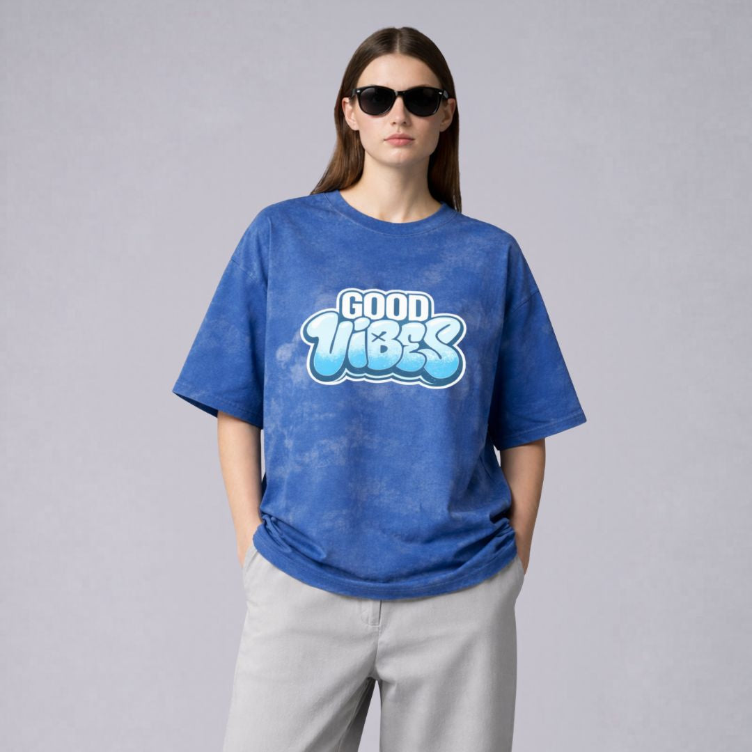 Good Vibes – Blue Acid Wash