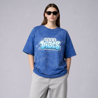 Good Vibes – Blue Acid Wash