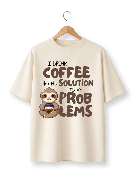 Coffee Mode Oversized T-Shirt