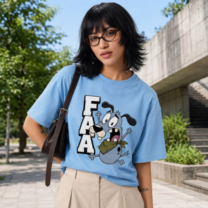 FAAA Cartoon Graphic Unisex Oversized Tee