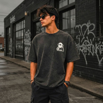 Overthinkers Black Acid Wash
