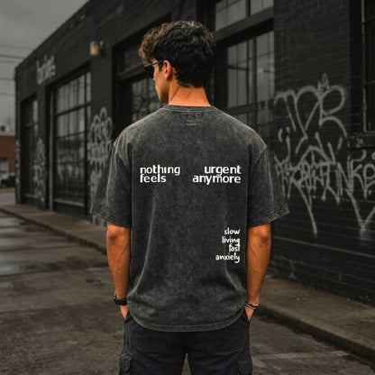 Overthinkers Black Acid Wash