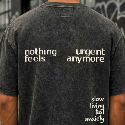 Overthinkers Black Acid Wash