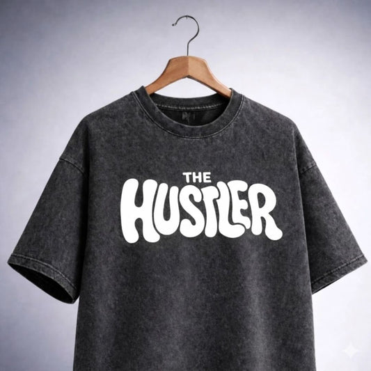 The Hustler Oversized Acid Wash T-Shirt