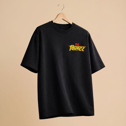 Hindi Graphic Oversized T-Shirt for Women