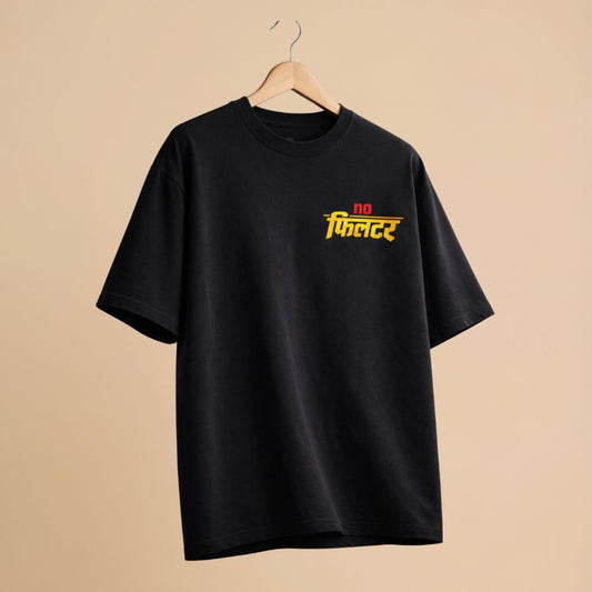 Hindi Graphic Oversized T-Shirt for Women