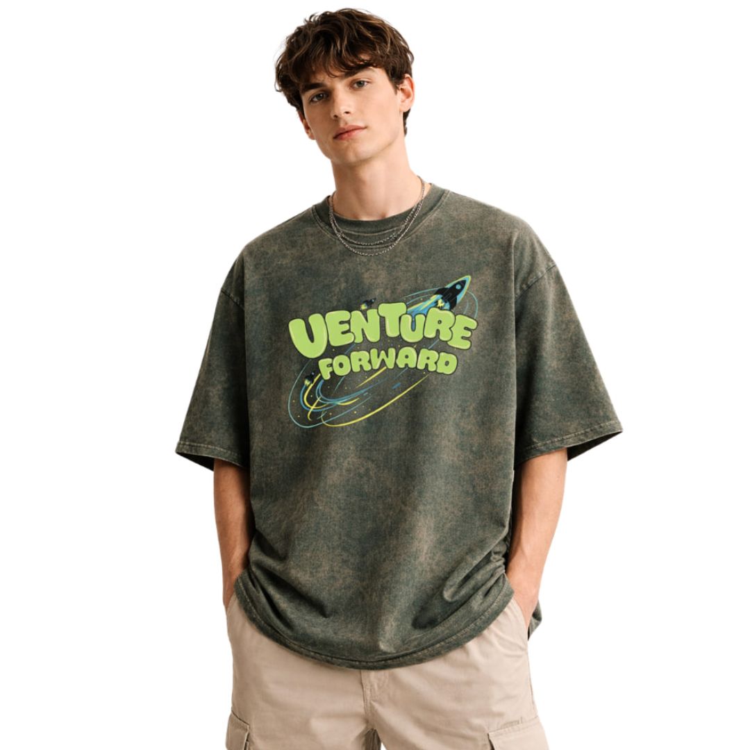 Green Acid Wash Oversized
