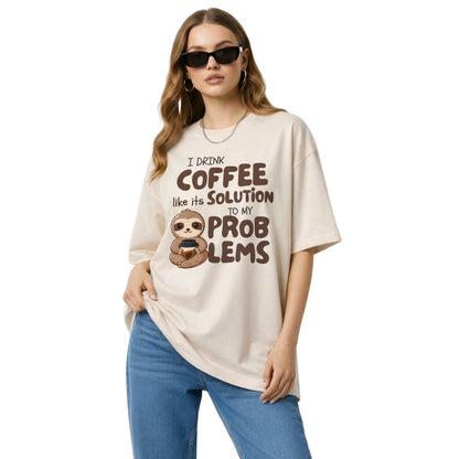 Coffee Mode Oversized T-Shirt