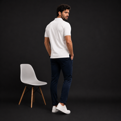 Ivory Textured Polo