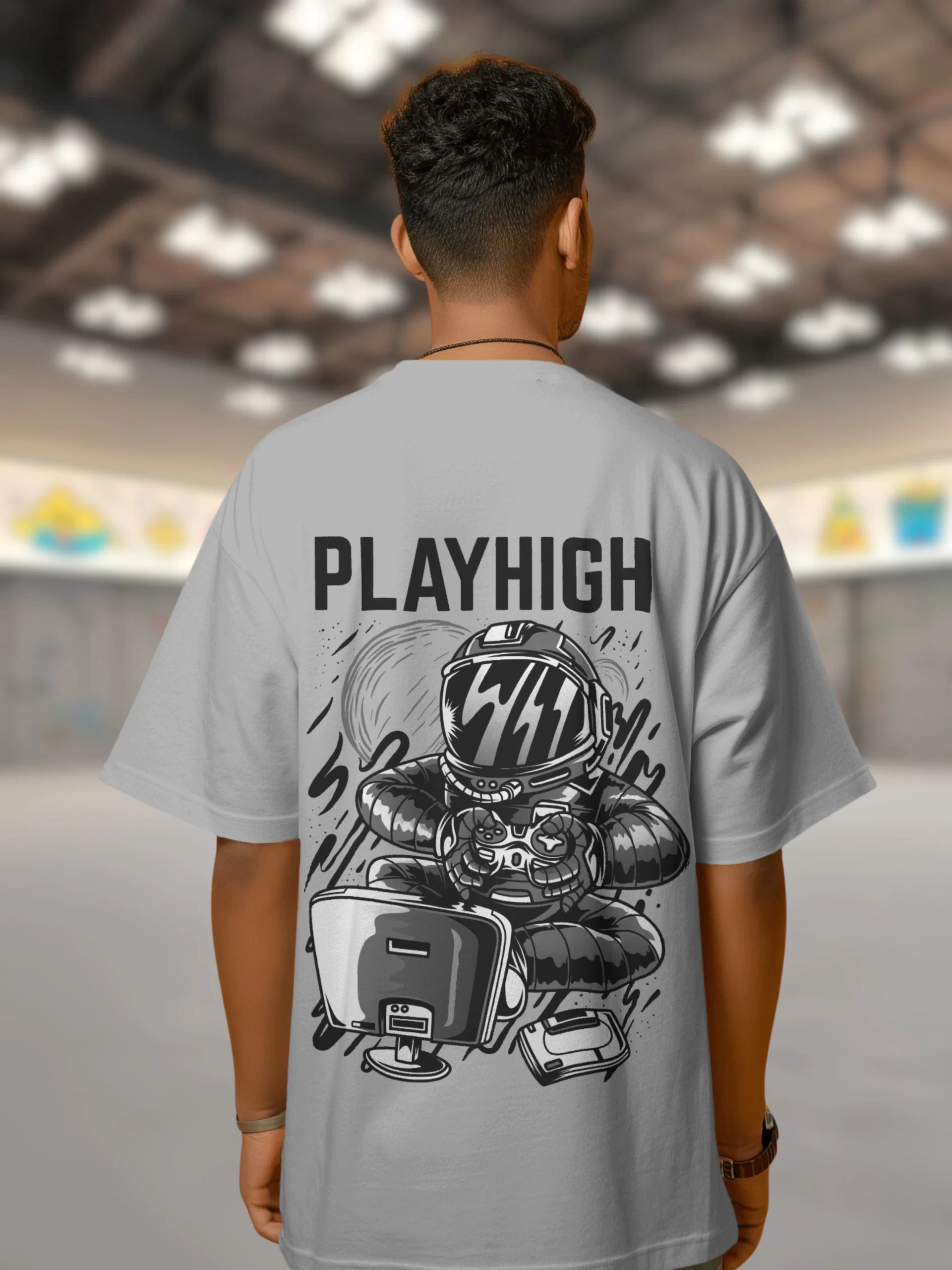 Men Oversized Playhigh Casual Wear