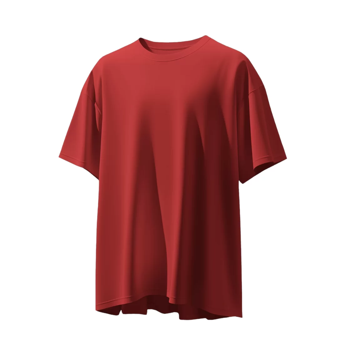 Men’s Solid Brick Red T-Shirt