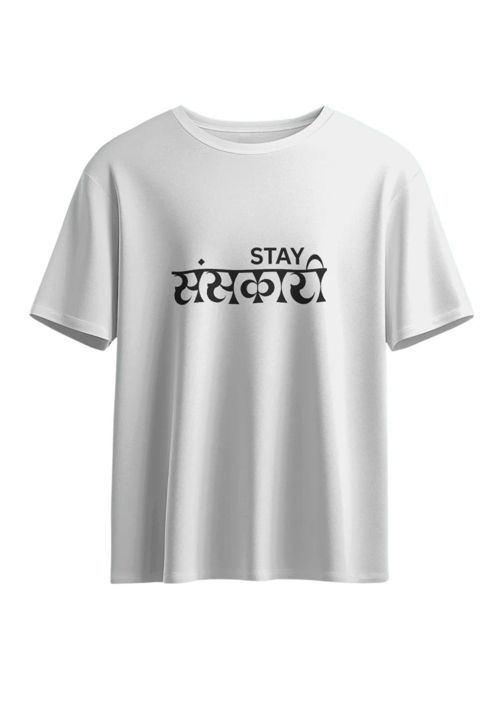 Stay Sanskari Desi Unisex Oversized T-shirt - Image 2
