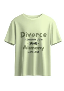 Alimony Oversized T-Shirt Desi Humor Edition