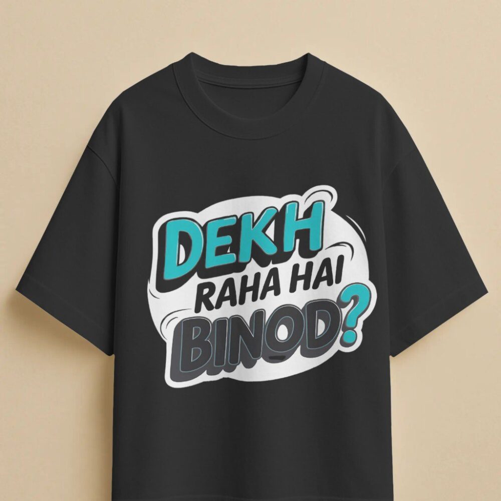 Oversized Panchayat T-Shirt – Dekh Raha Hai Binod?