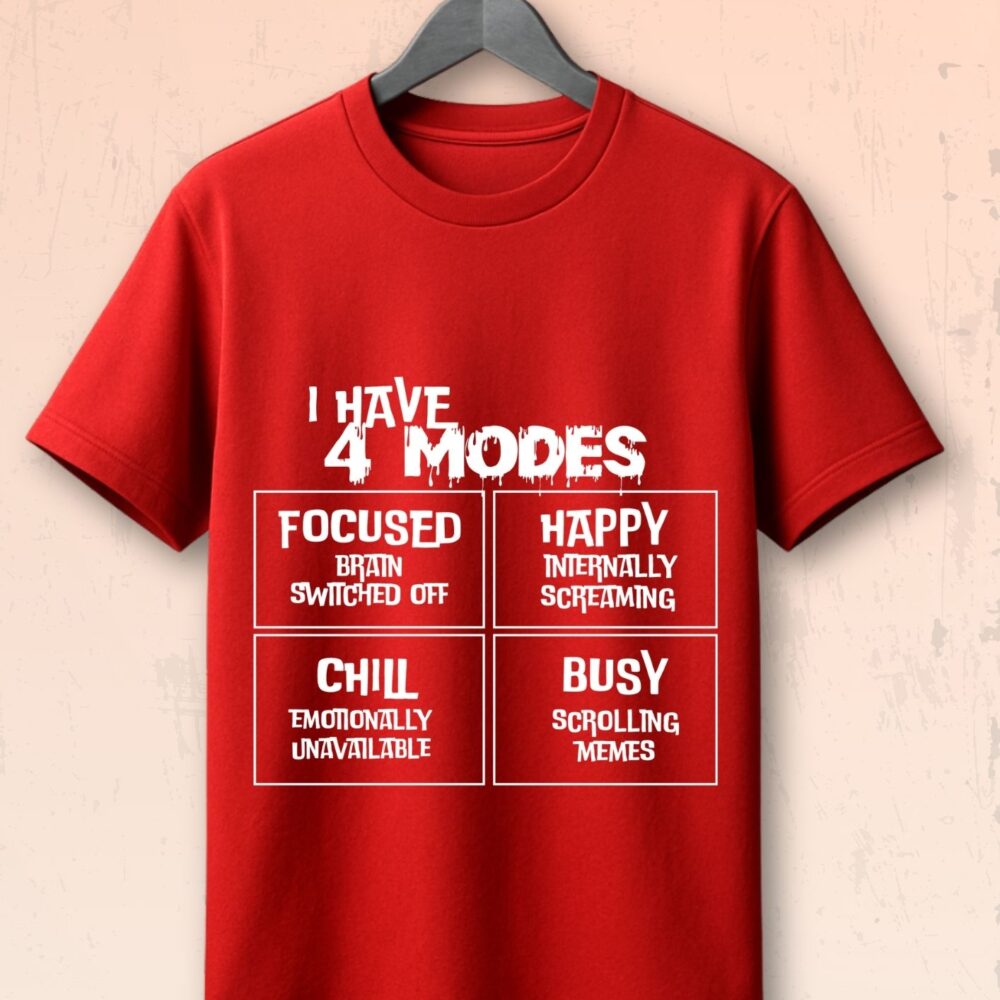 Men’s Classic T-Shirt - My Modes by Lufit | Mood Swing Quote Tee in Cotton