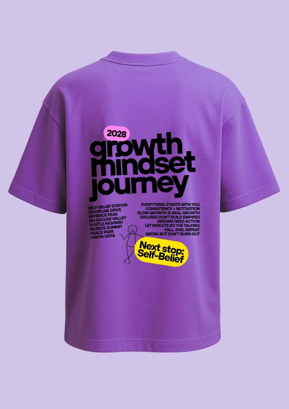Oversized T-Shirt Growth and Mindset  – Evolve Every Day - Image 5