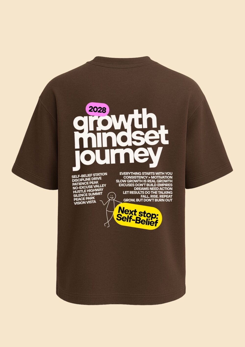 Oversized T-Shirt Growth and Mindset  – Evolve Every Day - Image 9
