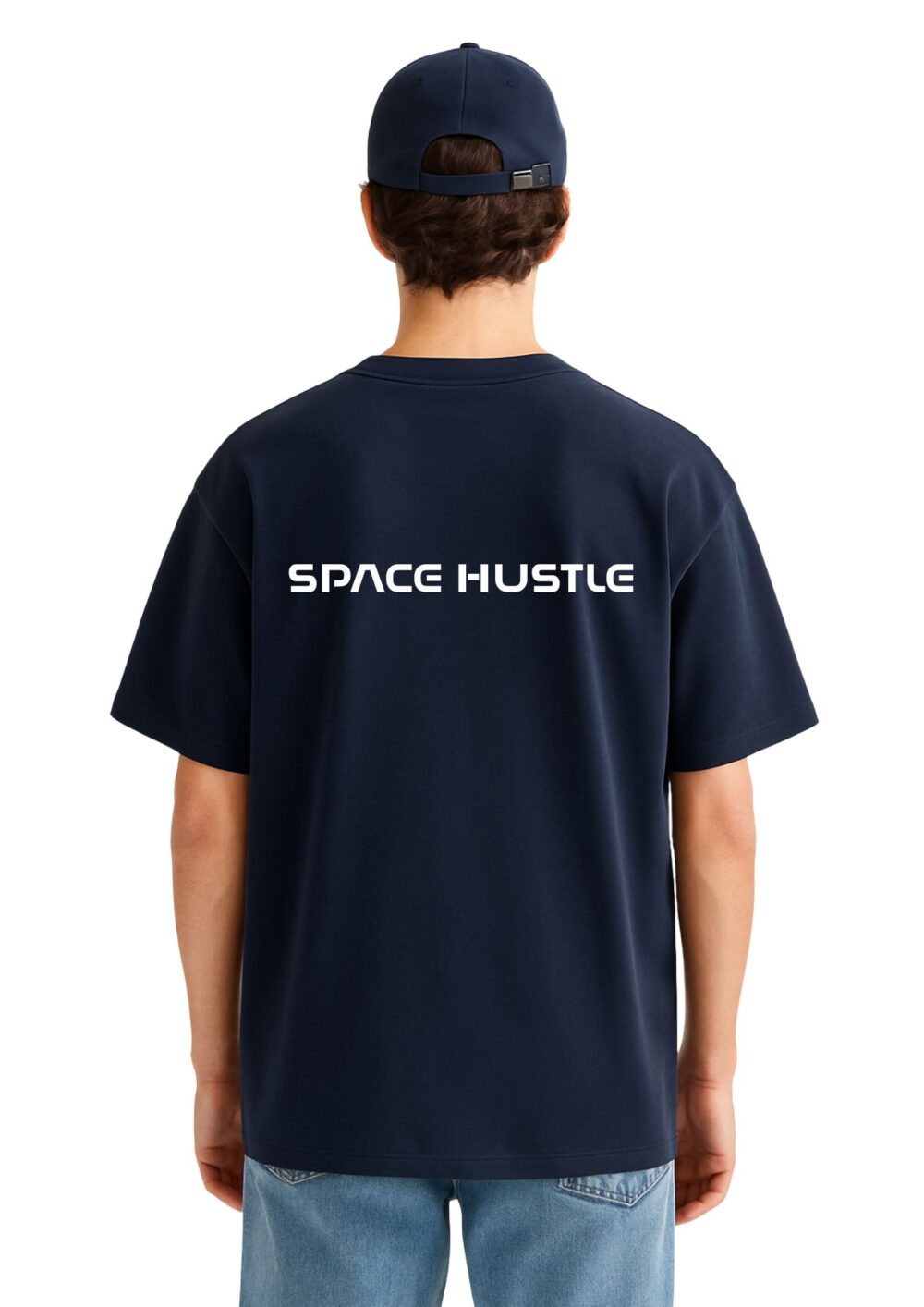 Oversized T-Shirt - Space Hustle Front - Image 3
