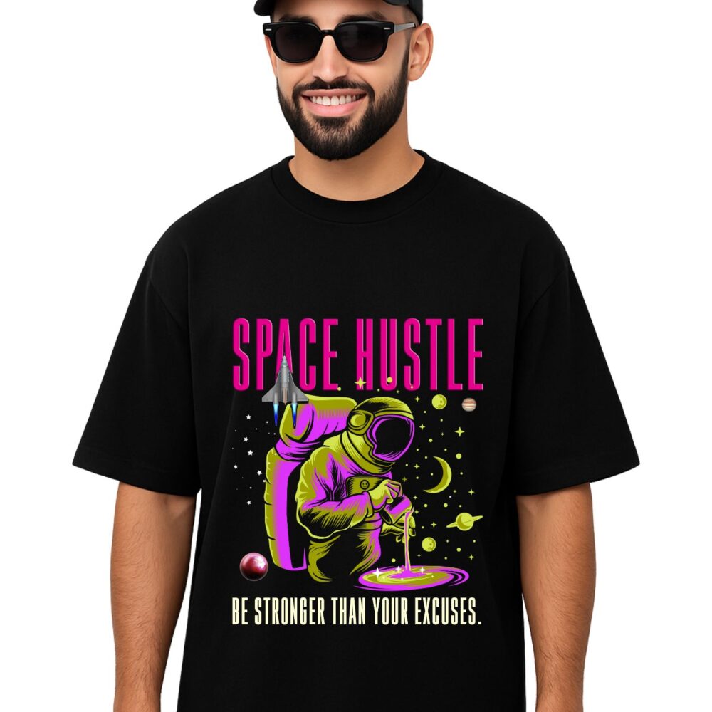 Oversized T-Shirt - Space Hustle Front