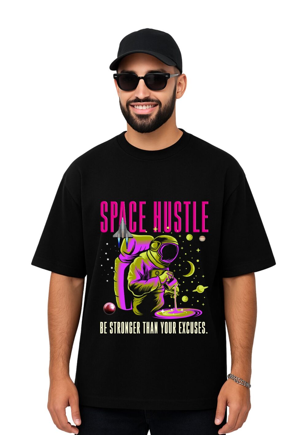 Oversized T-Shirt - Space Hustle Front