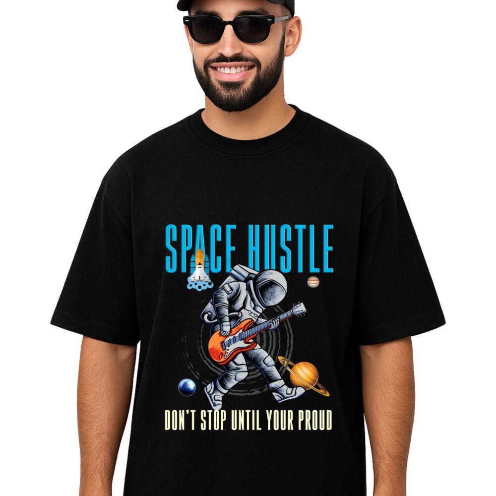Oversized T-Shirt - Space Hustle Front