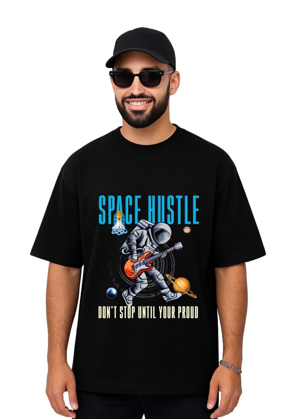 Oversized T-Shirt - Space Hustle Front