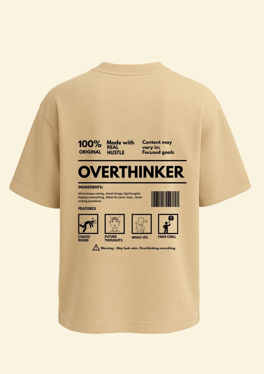 Oversized T-Shirt Overthinking – Embrace the Chaos in Style - Image 9