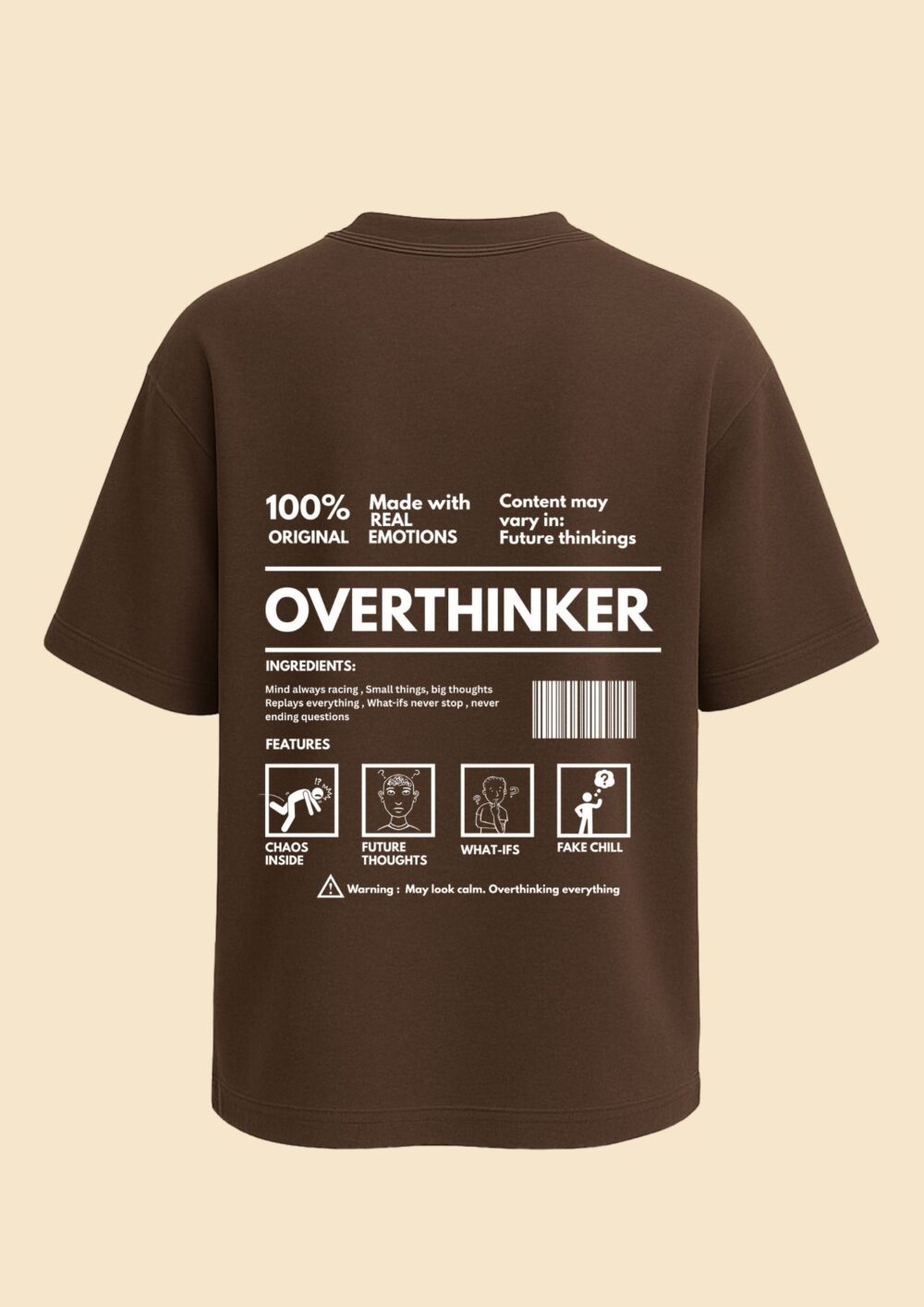 Oversized T-Shirt Overthinking – Embrace the Chaos in Style