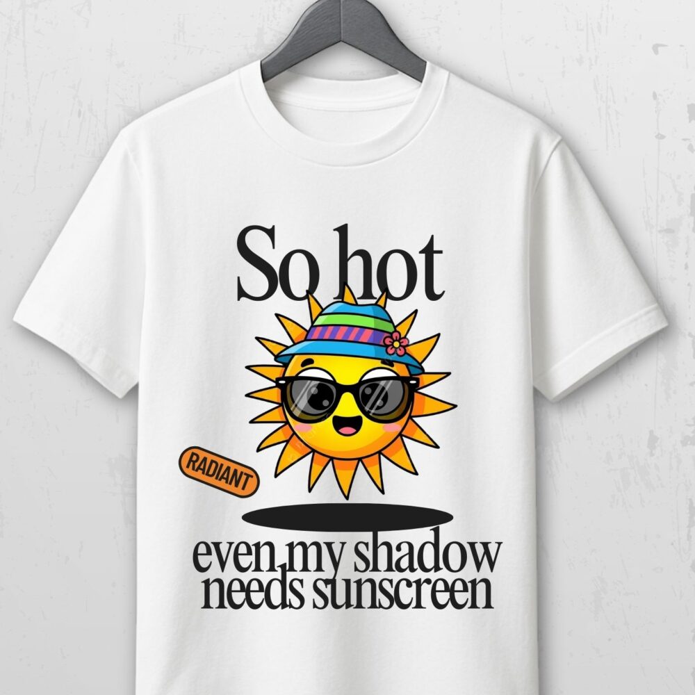Men’s Classic T-Shirt - Too Hot Outside by Lufit | Summer Quote Cotton Tee