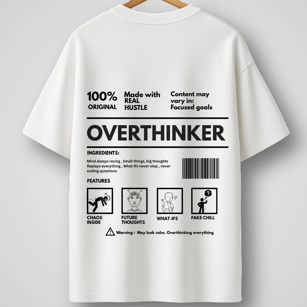 Overthinker Oversized T-Shirt – Embrace the Chaos in Style