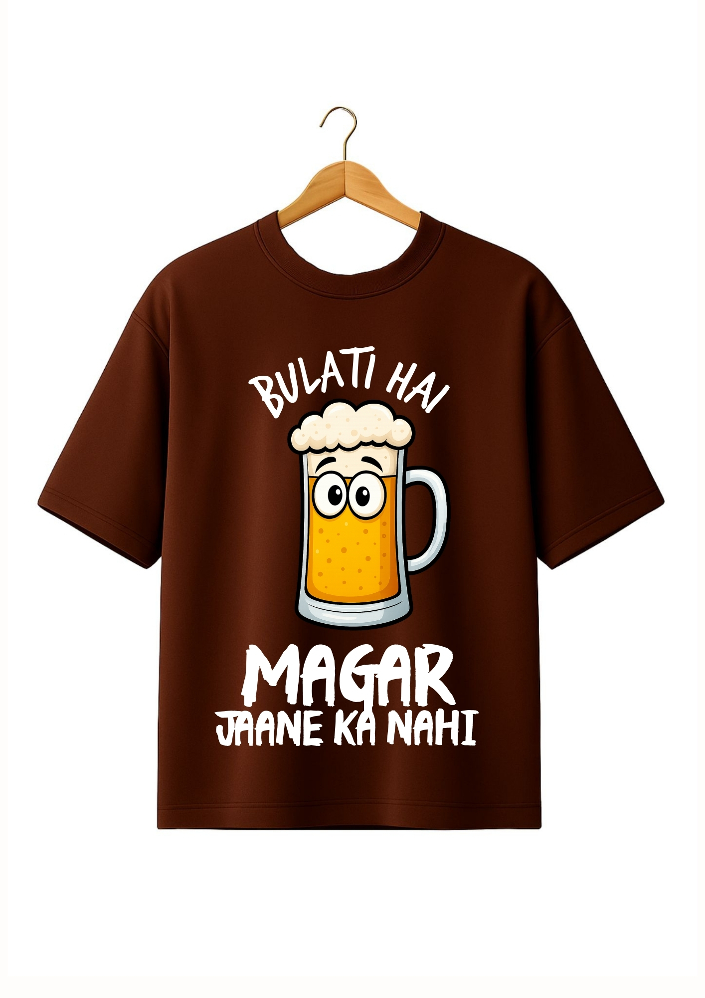 DESI Oversized Lufit T-Shirt – Bulati Hai Par Jane Ka Nahi - Image 6