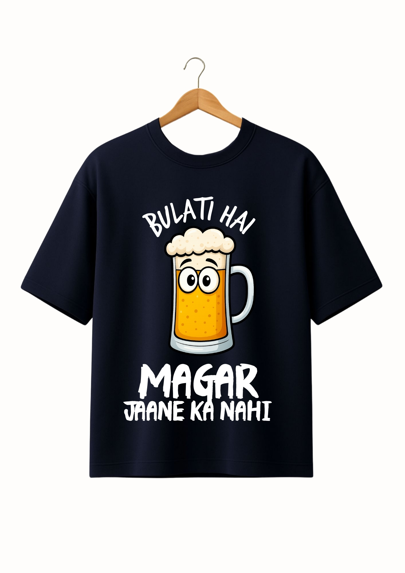 DESI Oversized Lufit T-Shirt – Bulati Hai Par Jane Ka Nahi - Image 3