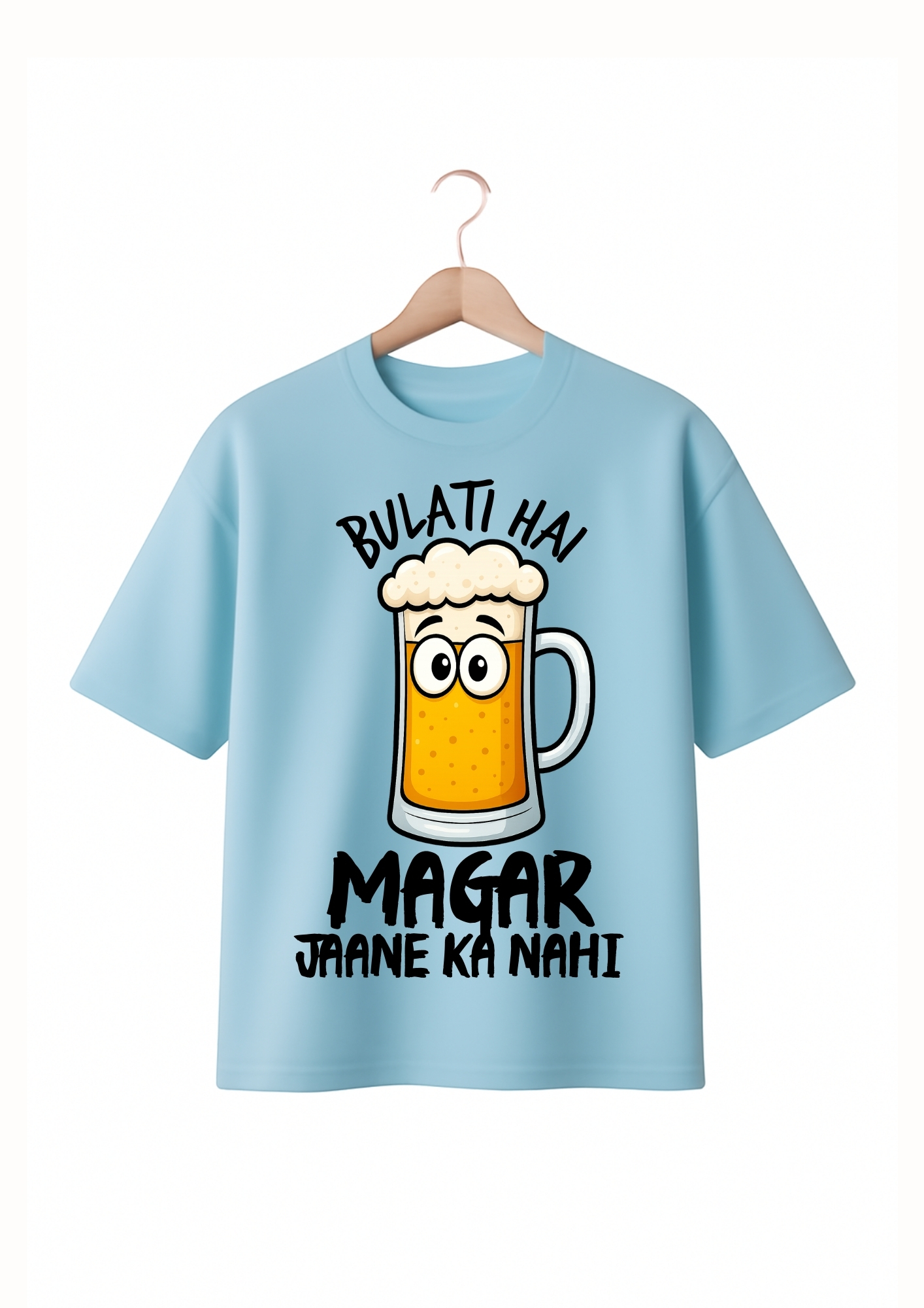 DESI Oversized Lufit T-Shirt – Bulati Hai Par Jane Ka Nahi - Image 5