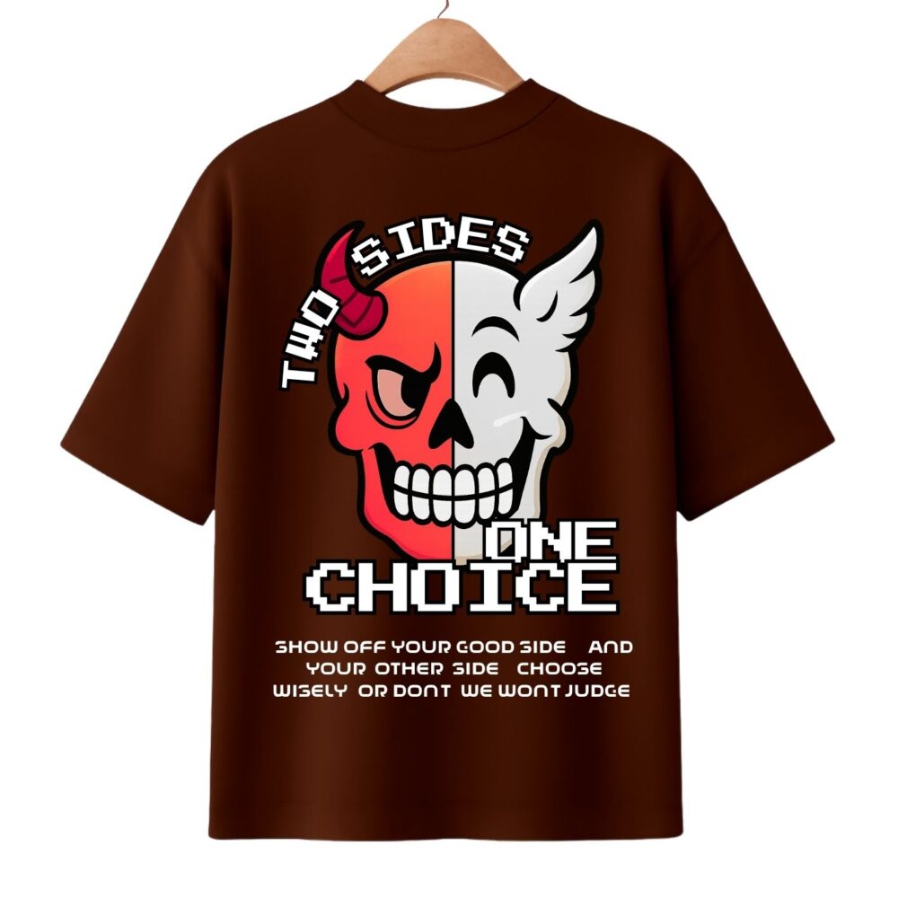 Unisex Oversized T-shirt 2 Side 1 Choice