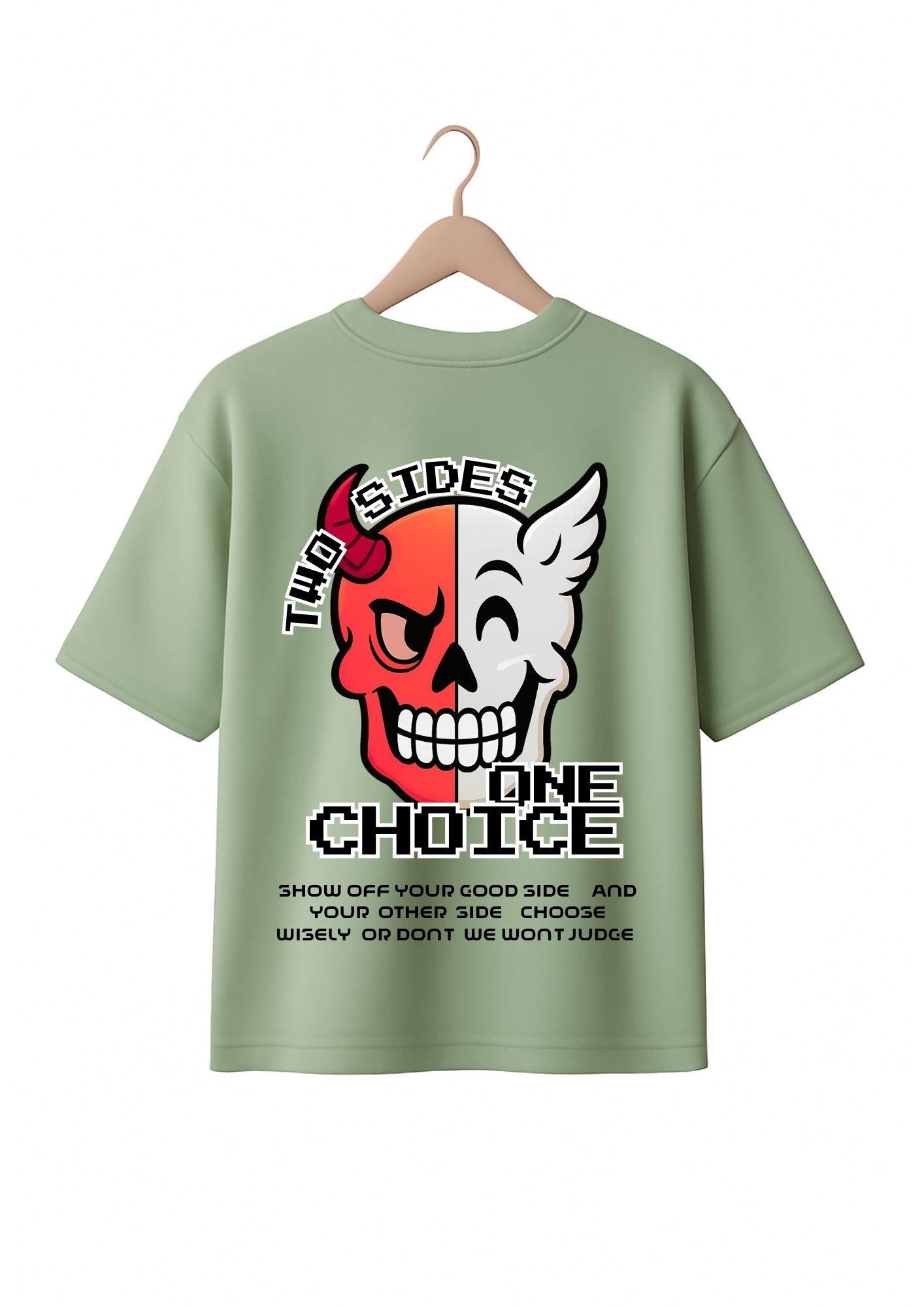 Unisex Oversized T-shirt 2 Side 1 Choice - Image 5