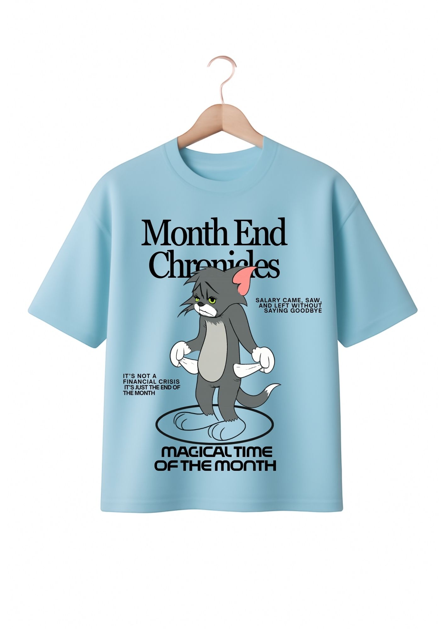 Unisex Oversized T-shirt Month End Chronicles - Image 3
