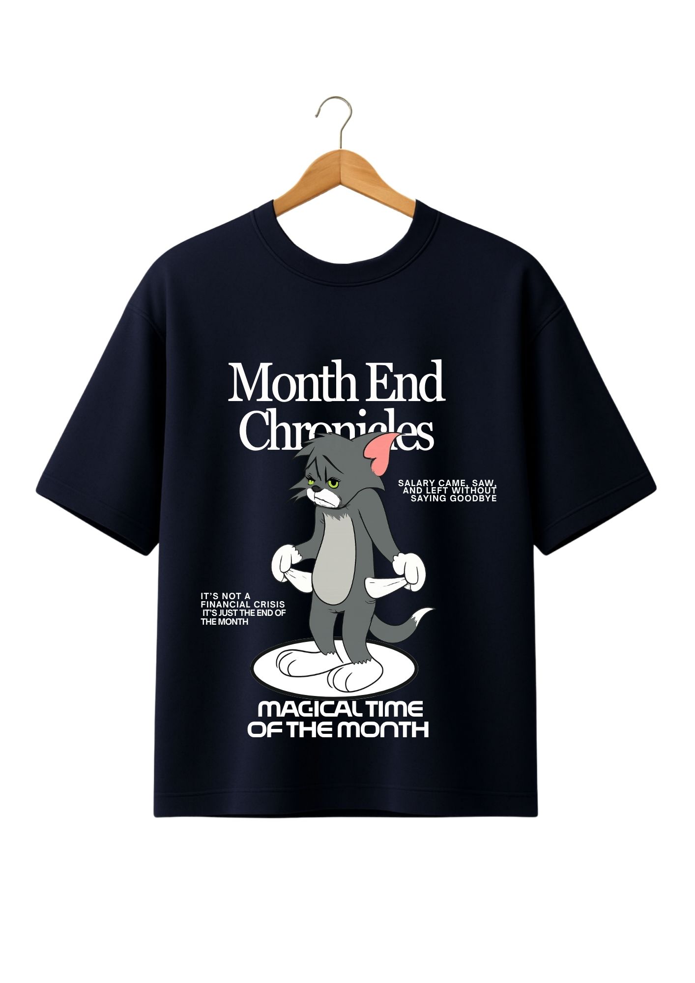 Unisex Oversized T-shirt Month End Chronicles - Image 4