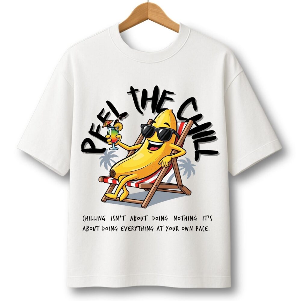Oversized Unisex T-shirt – Peel the Chill