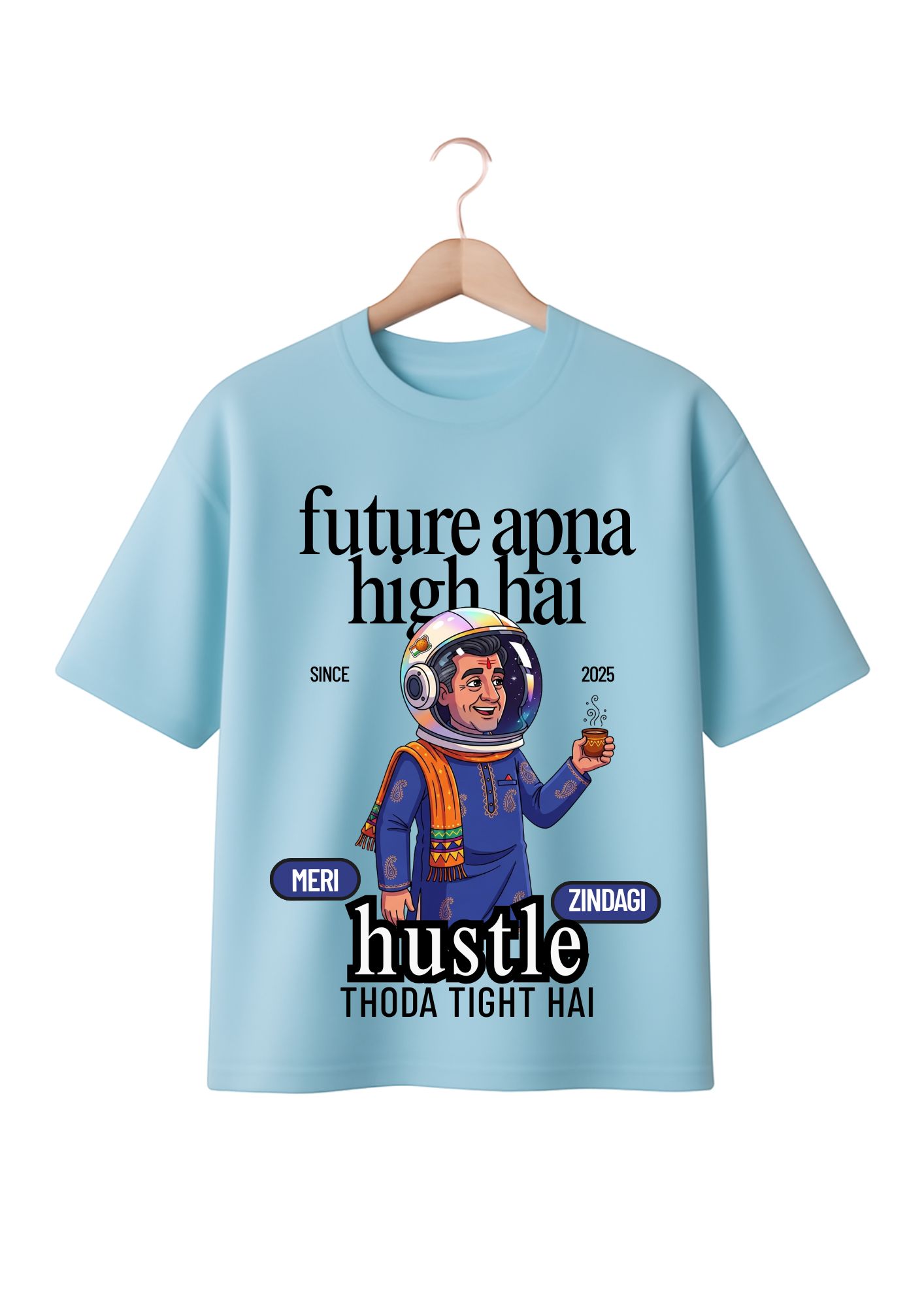 Oversized Desi T-shirt – Future - Image 3