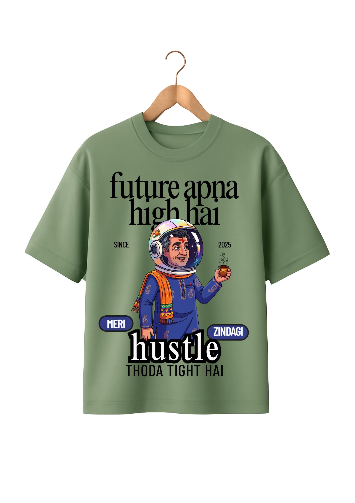 Oversized Desi T-shirt – Future - Image 4