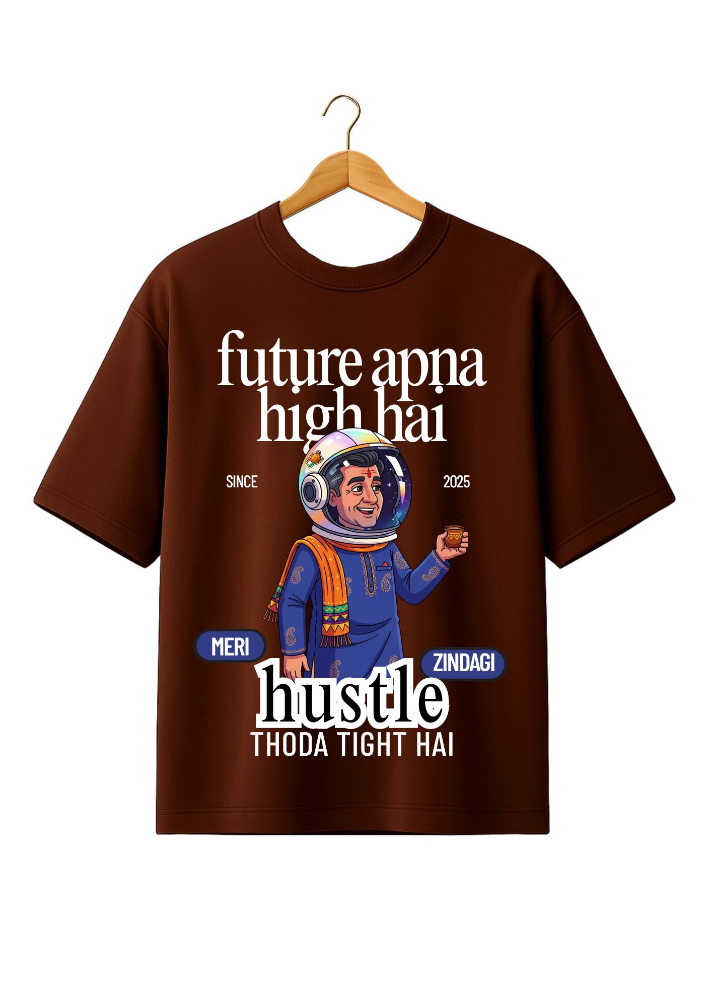 Oversized Desi T-shirt – Future - Image 5