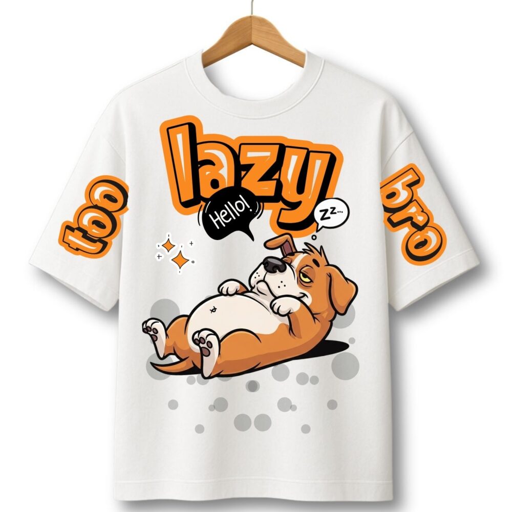 Unisex Oversized Lufit T-Shirt – Lazy Dog