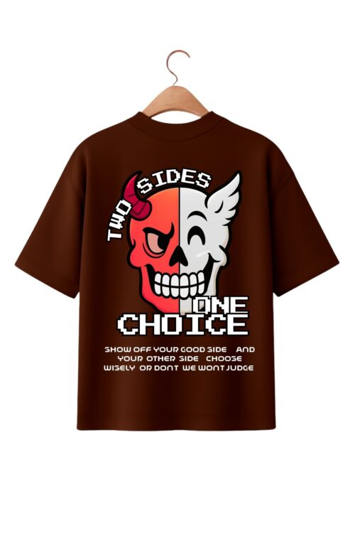 Unisex Oversized T-shirt 2 Side 1 Choice
